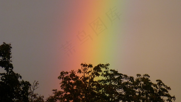 彩虹，雨，光谱，自然，心情，云，天空