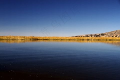 湖，天空，蓝色，土地，水，自然，景观