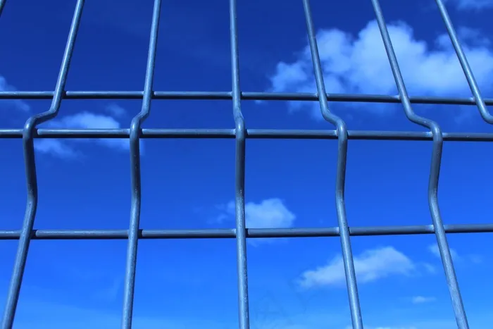 光栅，蓝色，铁，金属