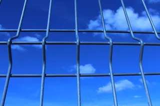 光栅，蓝色，铁，金属