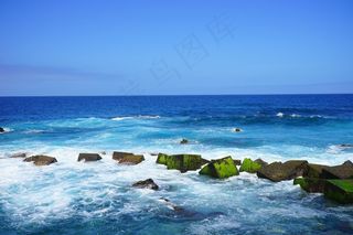 防波堤，波，海，海洋，水，喷雾，注入