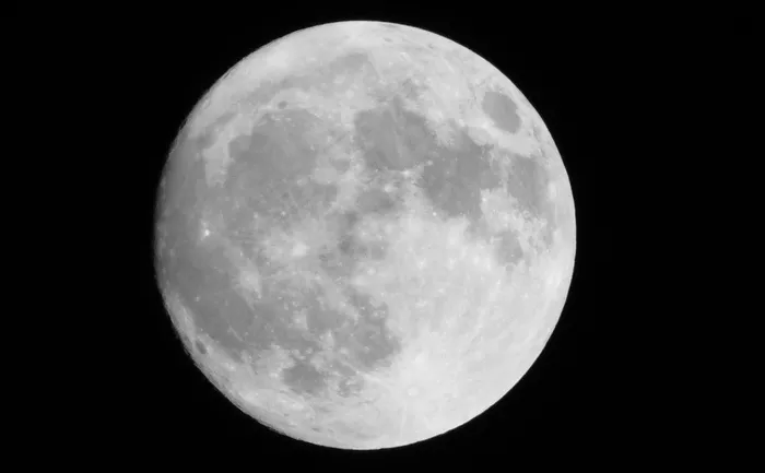 满月，月球，空间，夜，黑暗，黑色，天文学