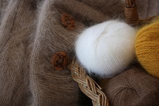 安哥拉猫，羊毛，蓬松，猫的摇篮，柔软，螺纹，缝制