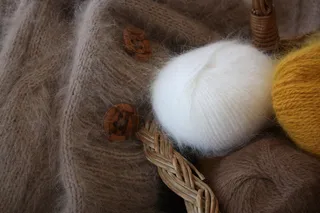 安哥拉猫，羊毛，蓬松，猫的摇篮，柔软，螺纹，缝制