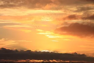 日落，北海，背景