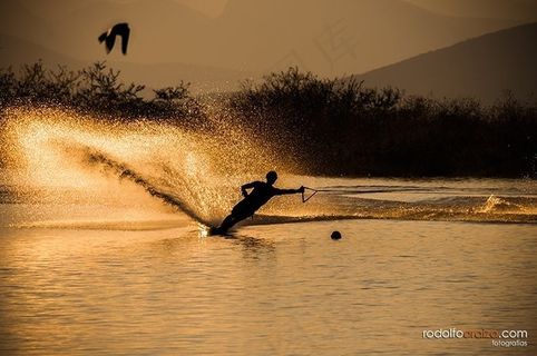 滑水,冲浪,海洋,飞机,投掷,埃斯基安多·阿塔泰克