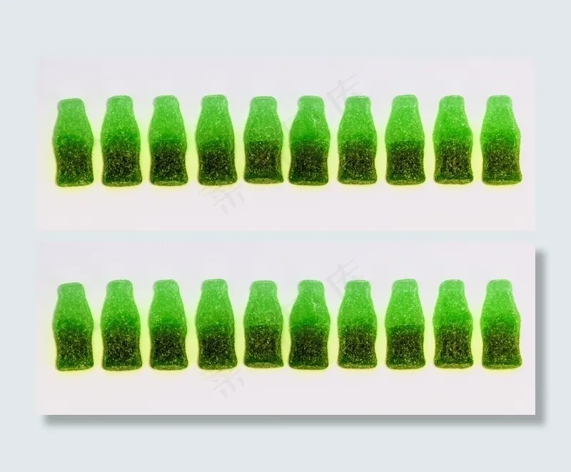糖果，耐嚼，瓶，绿色，甜点，糖果，食品