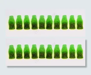 糖果，耐嚼，瓶，绿色，甜点，糖果，食品