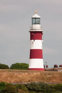 灯塔，红色，白色，塔，景观，具有里程碑意义