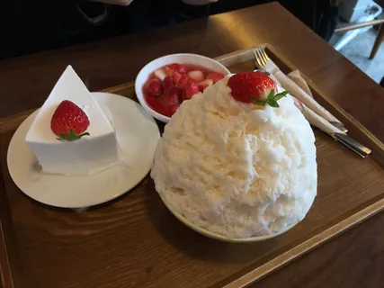 草莓,冰,蛋糕,甜点 草莓,冰,蛋糕,甜点