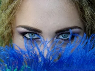 眼睛，蓝色，绿色，基因，诱人，化妆