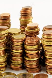 欧元，钱，财务，保存，分，硬币