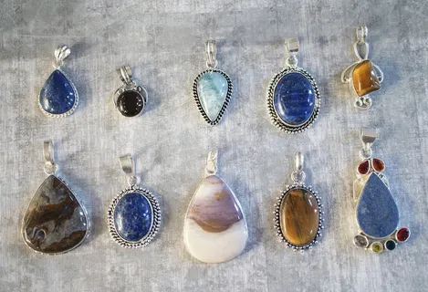 宝石，吊坠，宝石，石头，珠宝，很多，一堆