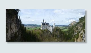 新天鹅堡，城堡，巴伐利亚，巴洛克