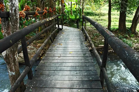 桥梁,Samoeng,泰国 桥梁,Samoeng,泰国