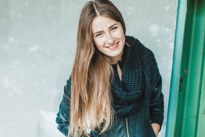 女孩，肖像，工业，自由