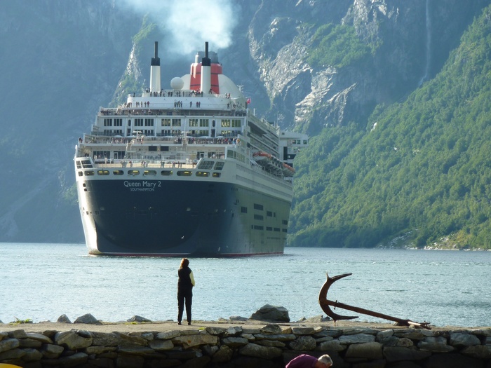船舶，客船，游轮，挪威，峡湾