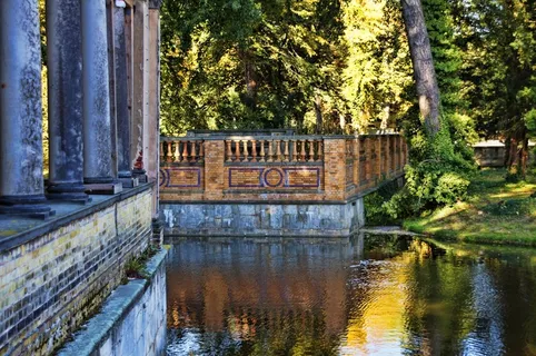 柱状，栏杆，水，无忧公园