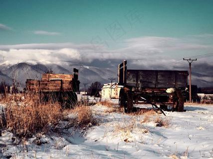 冬季，山脉，利普托夫，斯洛伐克