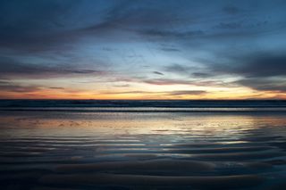 气候气象,天空,模糊图片,湖泊,夜光云,在加利福尼亚的日落