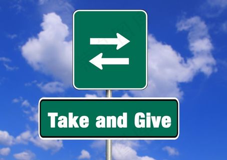 给予和接受，道路标志，捐赠，箭头，字体