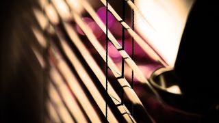 百叶窗，窗口，紫色，光，蓝色，灯光，摘要