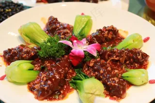 美食，素食，海参，盛宴