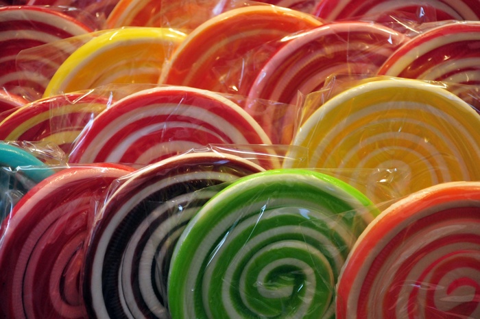 棒棒糖，糖果，糖果，颜色，糖