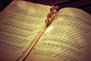 页面，写作，学习，旧书，年份，示例