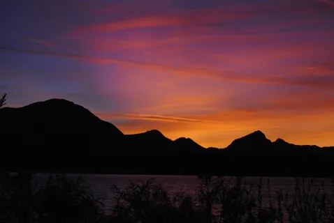 山,景观,Abendstimmung,湖泊,日落,天空 山,景观,Abendstimmung,湖泊,日落,天空