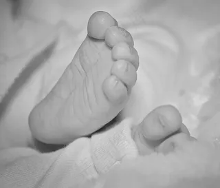 脚，婴儿的脚，婴儿，十，新生儿，可爱，小