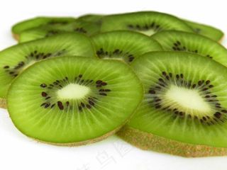 猕猴桃，切片，新鲜，多汁，绿色，甜