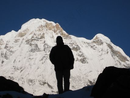 安纳布尔纳峰，喜马拉雅山，尼泊尔，山脉，徒步旅行