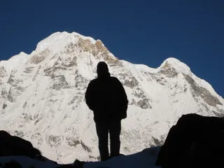安纳布尔纳峰，喜马拉雅山，尼泊尔，山脉，徒步旅行