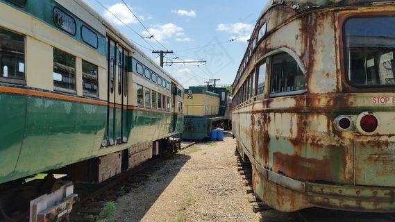 旧金山，街车，电车，海景，手推车