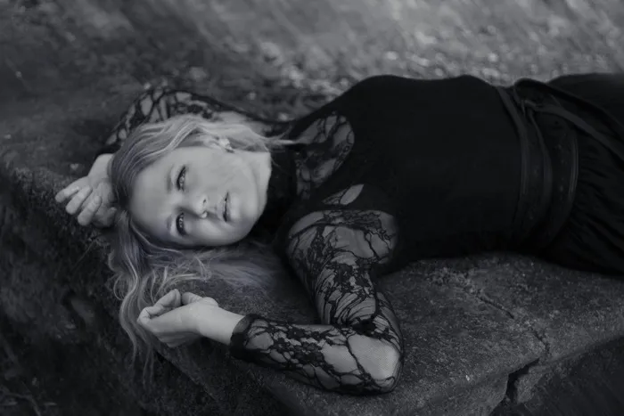 女人，性感，连衣裙，手妻