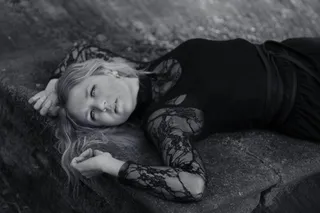 女人，性感，连衣裙，手妻