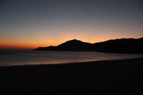 海滩，日落，巴西，景观，暮光之城