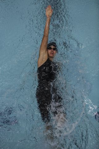 游泳，比赛，游泳者，仰泳，游泳池，泳道