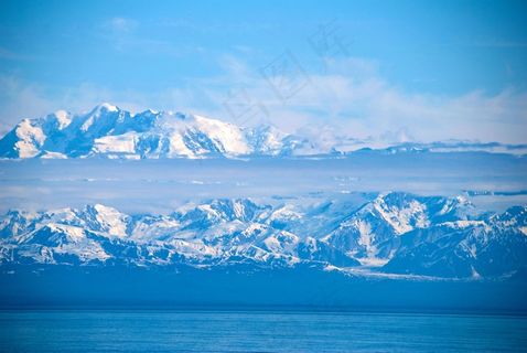 阿拉斯加，冰川，冰，山，景观，雪
