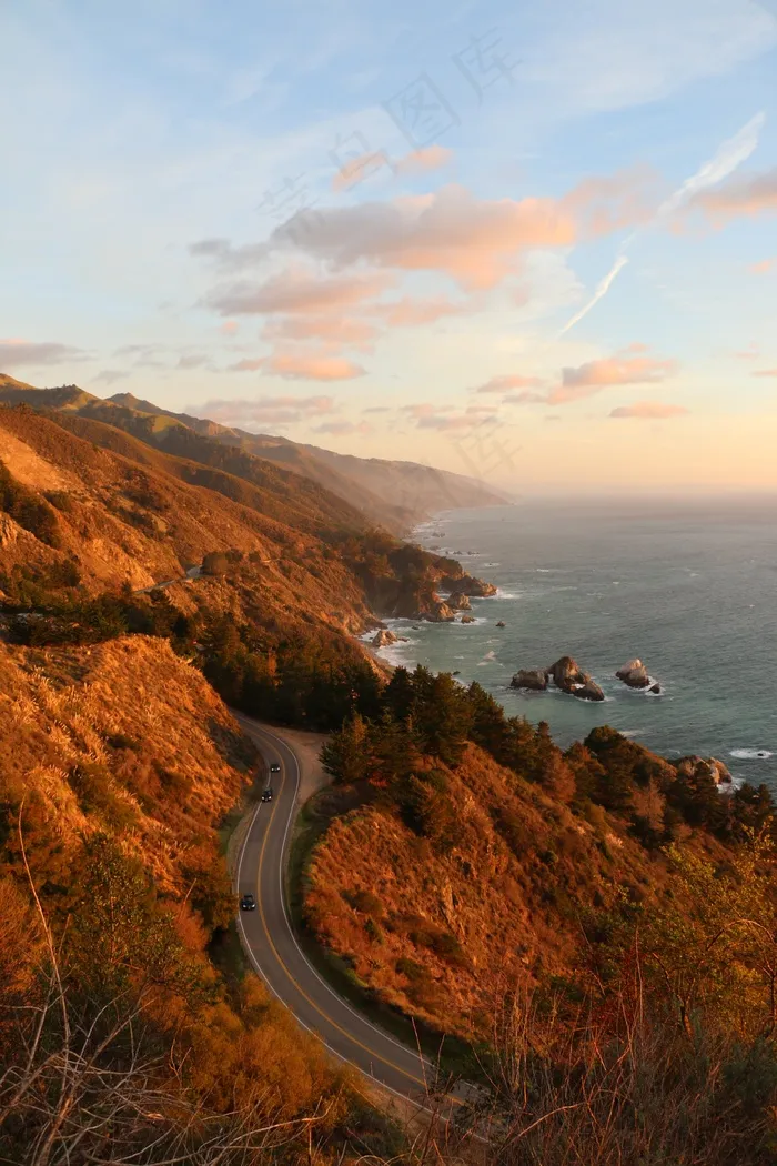 道路，沿海，公路，悬崖，岩石，海岸，海岸