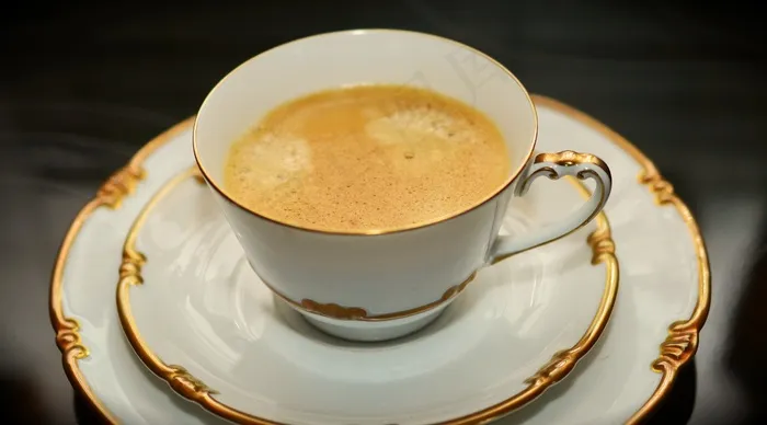 咖啡，咖啡杯，封面，金饰餐具，贵族