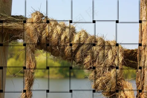 结，编织，技术，绳子，关闭，绳索，组装