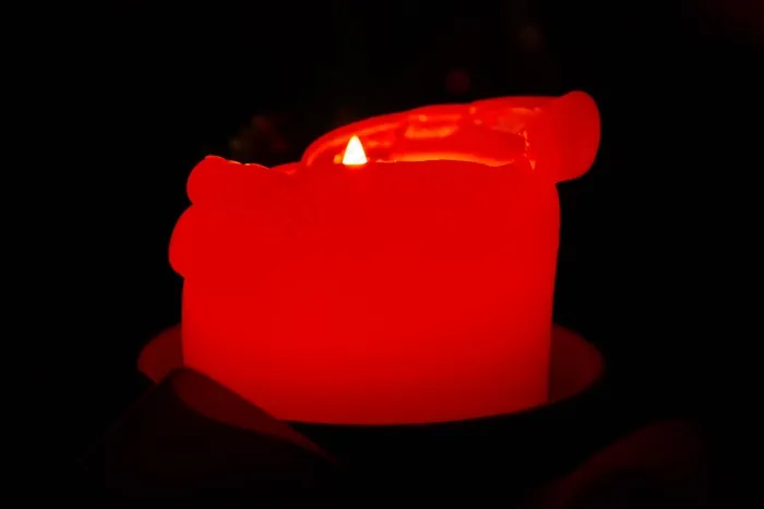 蜡烛，红色，明亮，蜡蜡烛，来临，舒适，安静
