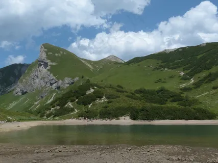游泳池,湖泊,Schochen顶部,Sulz Tip,苍白,山 游泳池,湖泊,Schochen顶部,Sulz Tip,苍白,山