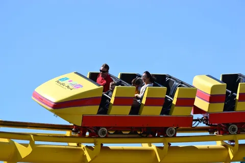 过山车，游乐园，乐趣，公平，家庭，公园