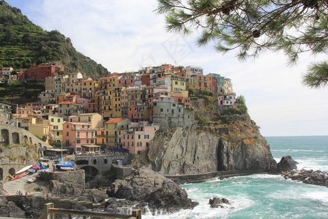 利古里亚，科米利亚，意大利，村庄，城市，海港