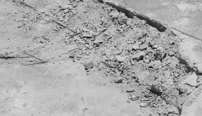 混凝土，衰变，改建，老，伤心的男孩，水泥，葡萄收获期