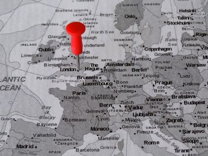 地图集，地图，伦敦，Pin，集合点，目的地