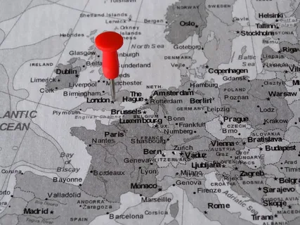 地图集，地图，伦敦，Pin，集合点，目的地